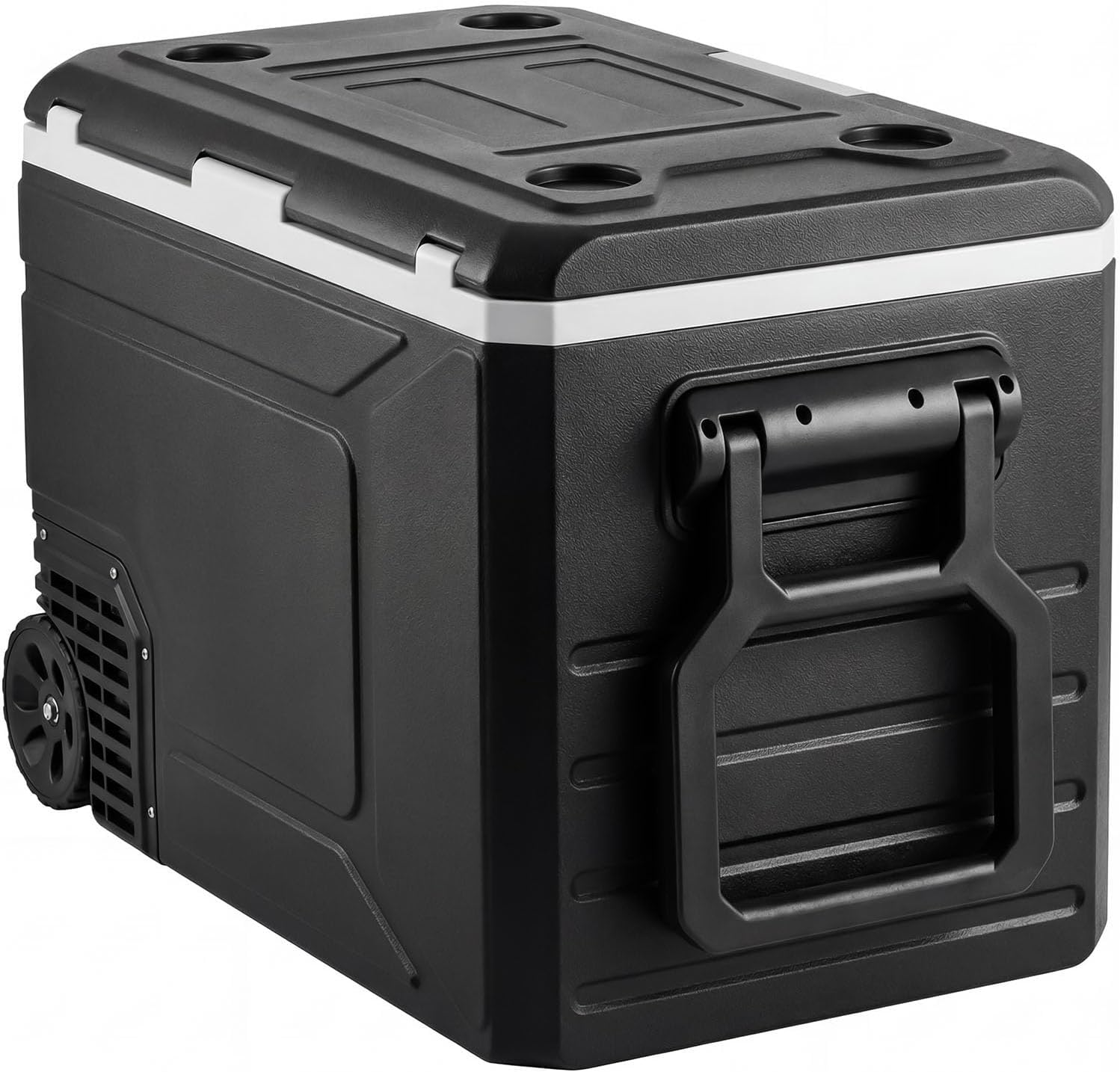 VEVOR 12 Volt Refrigerator, 82.4 QT/ 78L Car Fridge, Portable Electric Freezer Compressor with Handle, APP Control and Wheel, 12V/24V DC 100-240V AC, -4℉ to 68℉, for Truck Van RV SUV Travel Camping
