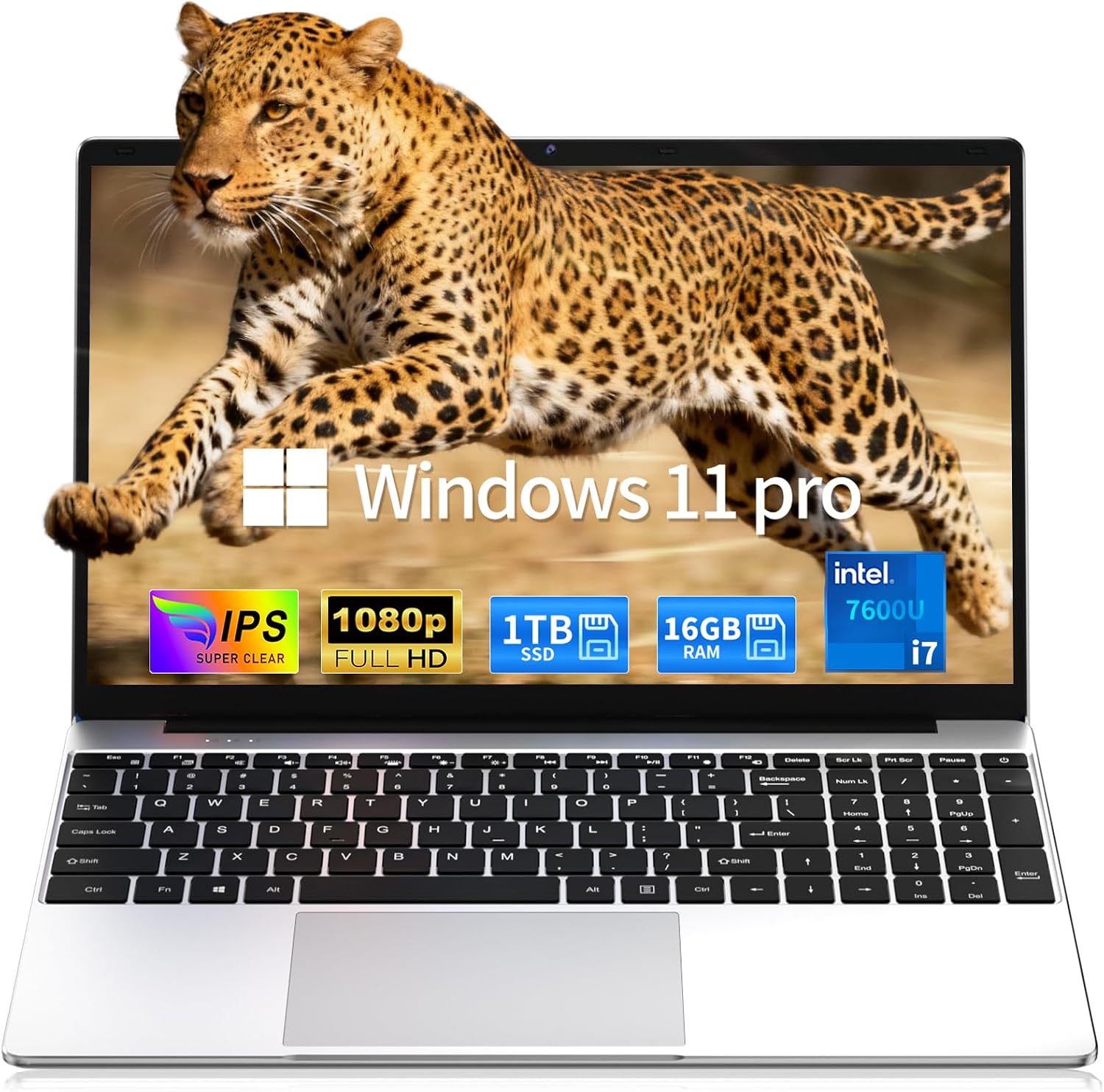 2026 15.6' Traditional Laptop Computer, Core i7 7600U 3.9GHz, 16GB RAM 1TB SSD, FHD IPS Display, Windows 11 Pro with Office 365, Type-C Charging, Backlit Keyboard, 3.5lbs