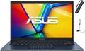 ASUS Vivobook 14 inch FHD Business Laptop, Intel Core i3-1315U Processor, 8GB RAM, 256GB SSD, Windows 11 Home, Intel UHD Graphics, Wi-Fi, Bluetooth, Quiet Blue with HEXAccessories