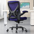 Ergalithic Ergonomic Office Chair - X-Shaped Computer Desk Chair Comfy, Gaming Chair, Office Chair with Lumbar Support, Mesh Office Chairs, Desk Chair for Long Hours(Black Purple)