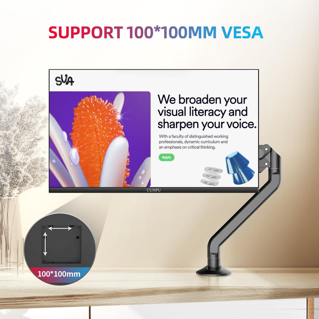 CUNPU 27 Inch Touchscreen Monitor, 10 Point Touch, FHD 1080P 60Hz Nano IPS Screen, 100% SRGB, VESA Wall Mountable, Tilt Adjustment, VGA HDMI for PC, Laptop Business & Work Station