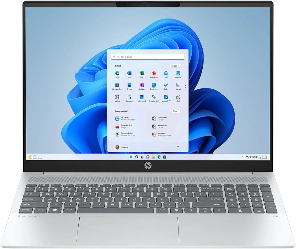 HP 2025 Laptop | OmniBook 5 | 16' 1920x1200 Touch IPS | Intel-16 Core Ultra 9 285H | 32GB LPDDR5 | 2TB SSD | Windows 11 Home | Wi-Fi 6E - BT 5.3 - Backlit KB - 1080p FHD Camera - Glacier Silver