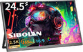 24.5' 2.5K Portable Monitor 160Hz QHD Gaming Monitor 100% sRGB IPS Large Screen, USB-C HDMI External Second Screen with Kickstand, Travel Monitor for Laptop, PC, Phone, VESA Mountable