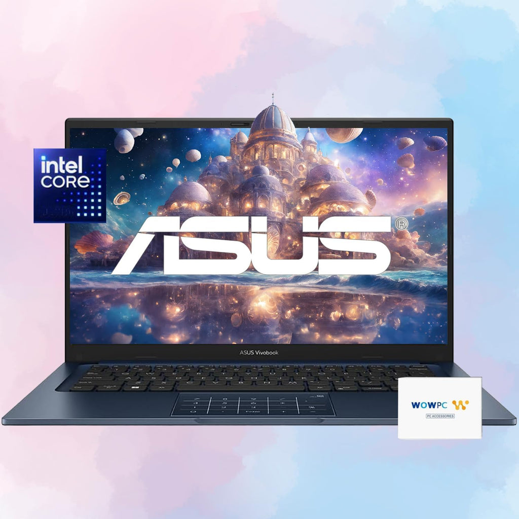 ASUS VivoBook Laptop | 16GB RAM | 1TB PCIe SSD Storage | 14' FHD Display | Intel 12th Generation 6 Core Processor | Bluetooth | HDMI | Thin & Light | Windows 11 | w/WOWPC Recovery USB