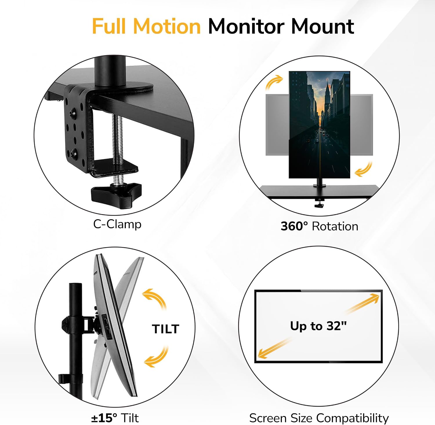 Mount-It! Mobile Computer Cart with Monitor Mount for Screen up to 32', Portable Desk on Wheels, Rolling Laptop Stand for Teachers, Office, Classroom, Rise up to 53', Podium, Keyboard Tray, Black