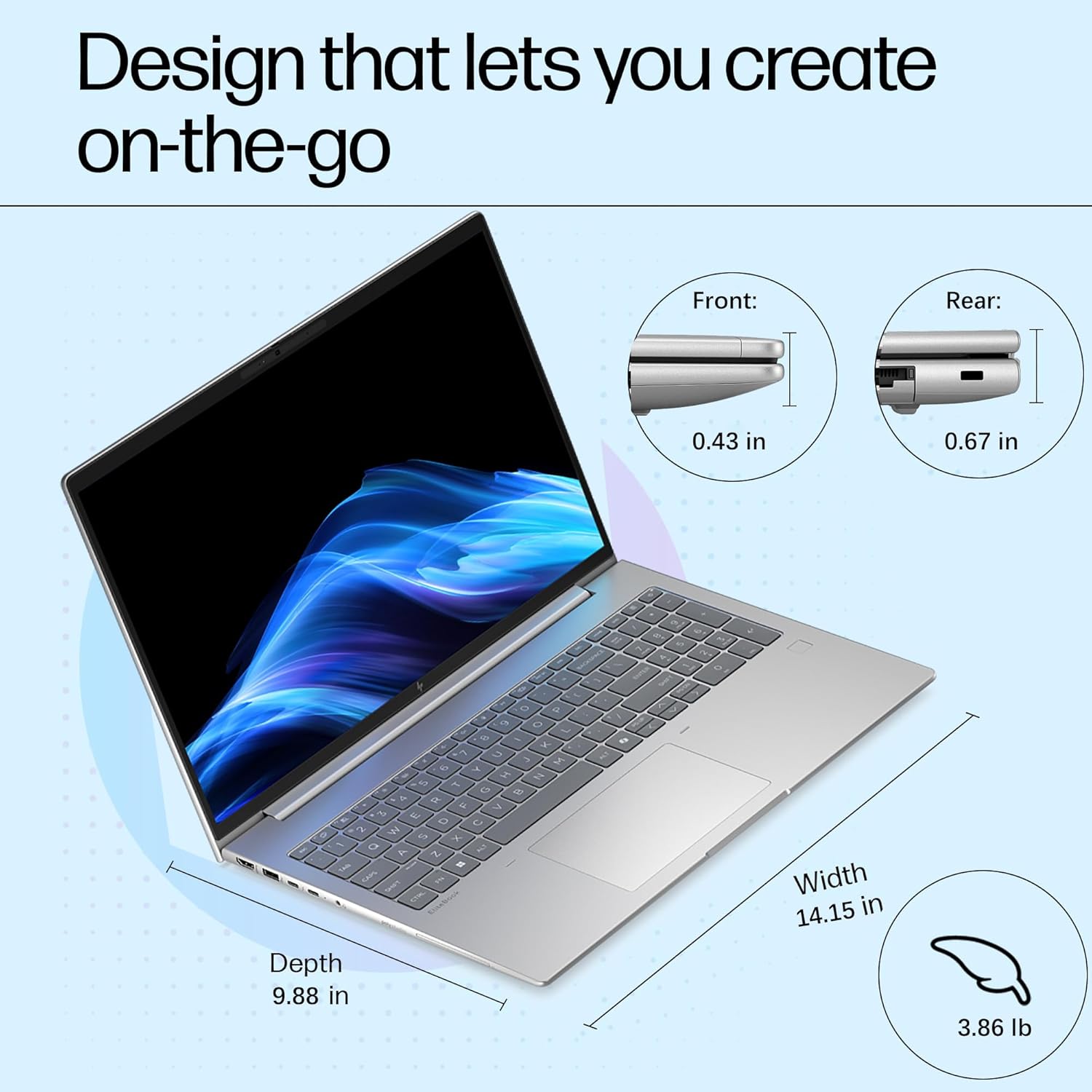 HP 2026 EliteBook 16' Business Laptop, AMD Ryzen 5 200 Copilot AI PC, 64GB DDR5 RAM, 1TB PCIe SSD, FHD+, Enterprise Security, Fast Charging, WiFi 6E, Backlit KB, Fingerprint Reader, Windows 11 Pro