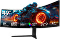 Gawfolk 49 Inch Curved Gaming Monitor 120hz,1500R PC Monitor Built-in Speakers, DQHD 5120x1440 Computer Screen for Home Office Business, DP, HDMI, Support Wall Mount 100x100mm