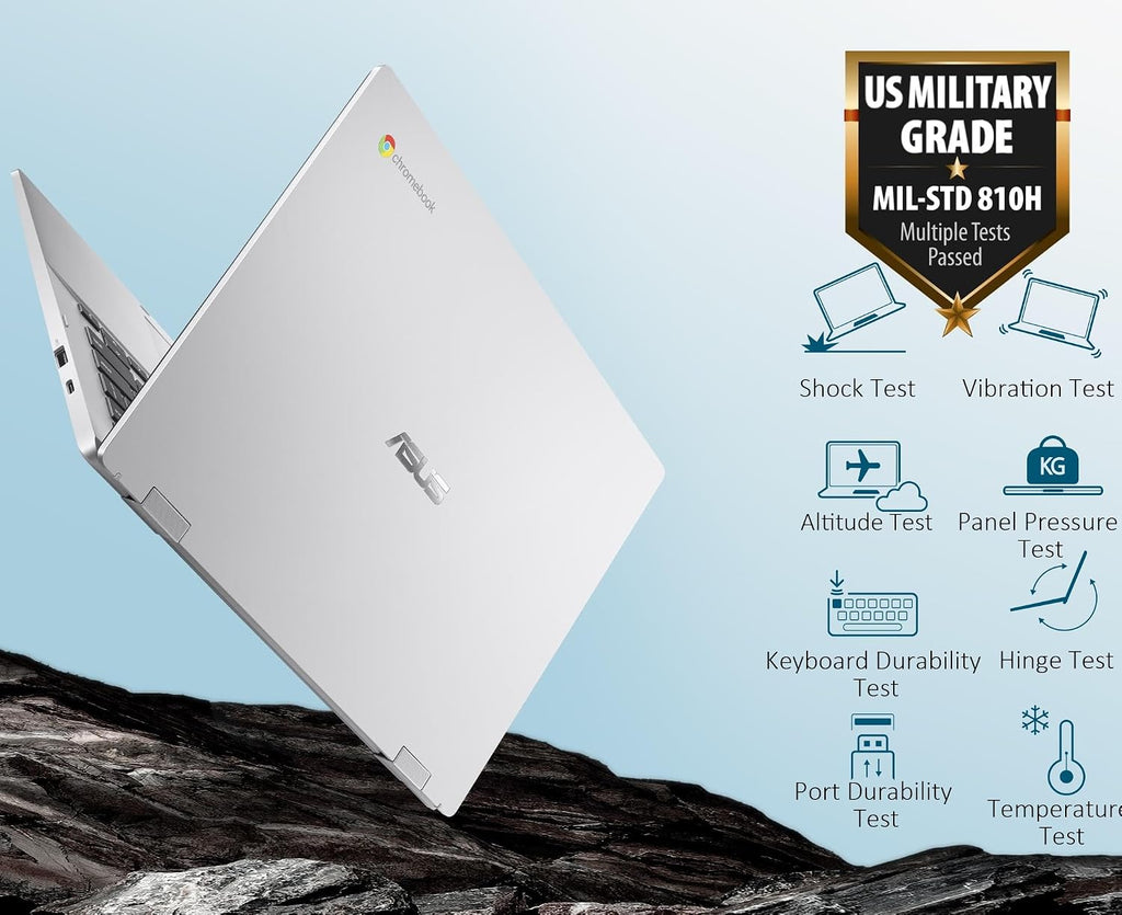 ASUS Chromebook 14 Laptop (14' FHD Anti-Glare, Intel Celeron N4500, 4GB RAM, 128GB Storage (64GB eMMC+ 64GB IST SD Card)), Home & Student, IST HUB, 12-Hour Long Battery Life, Webcam, Wi-Fi, Chrome OS