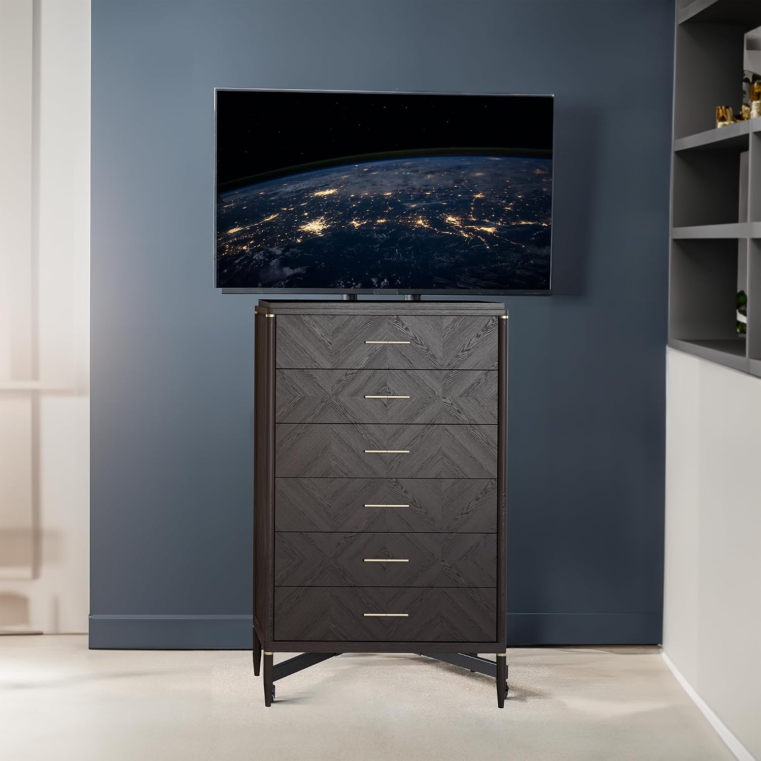 VIVO Tall TV Cart for 32 to 83 inch Screens up to 110 lbs, LCD LED OLED 4K Smart Flat and Curved Panels, Rolling Stand with Laptop DVD Shelf, Locking Wheels, Max VESA 600x400, Black, STAND-TV13E
