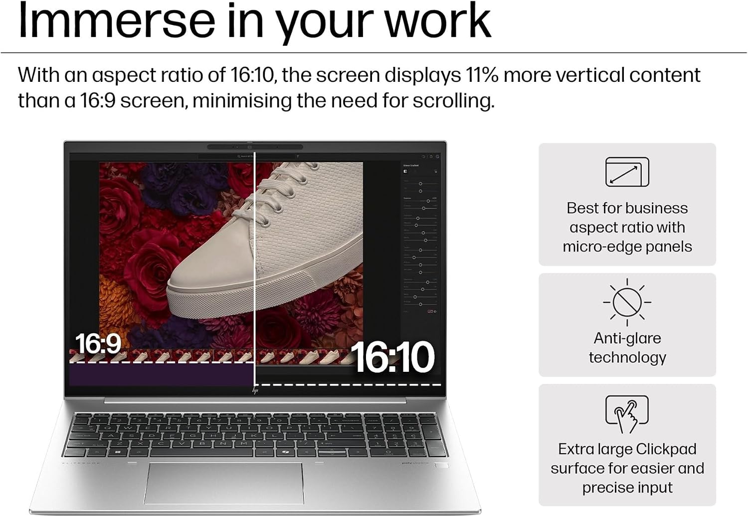 HP EliteBook 860 G11 Business AI PC Laptop (16' FHD+ Anti-Glare, Intel 12-Core Ultra 5 125U (> i7-1355U), 16GB DDR5 RAM, 512GB SSD) Fingerprint, Backlit, 5MP IR Webcam, 2x Thunderbolt 4, Win 11 Pro