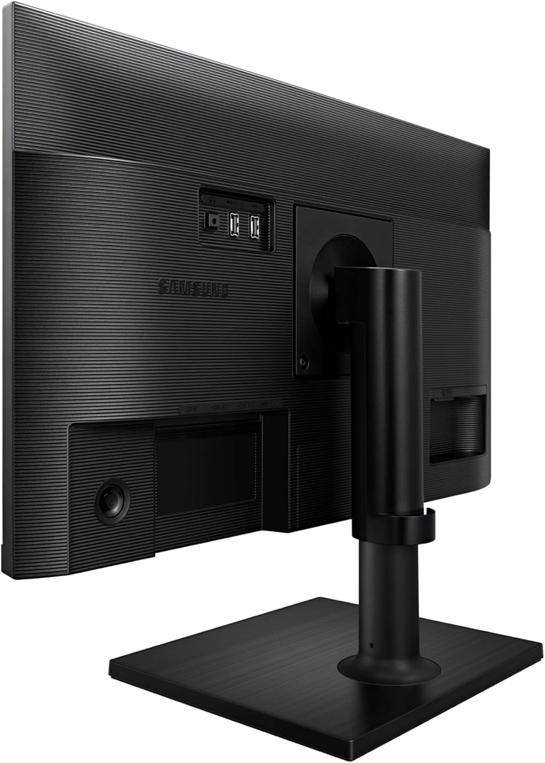 SAMSUNG FT45 Series 24-Inch FHD 1080p Computer Monitor, 75Hz, IPS Panel, HDMI, DisplayPort, USB Hub, Height Adjustable Stand, 3 Yr WRNTY (LF24T454FQNXGO),Black