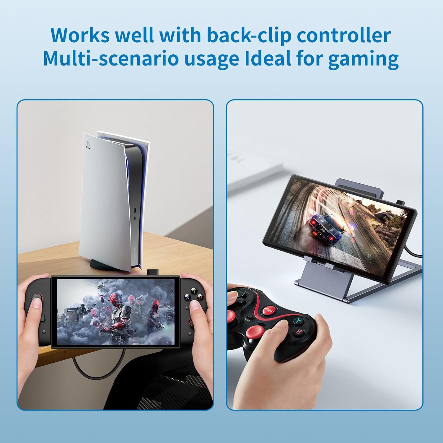 7 inch Portable Touchscreen, Mini 1080P 60Hz USB C HDMI Monitor, Ultra Thin Lightweight IPS LCD Display Second Screen for Gaming, Working, PS5, Xbox, Laptop, PC