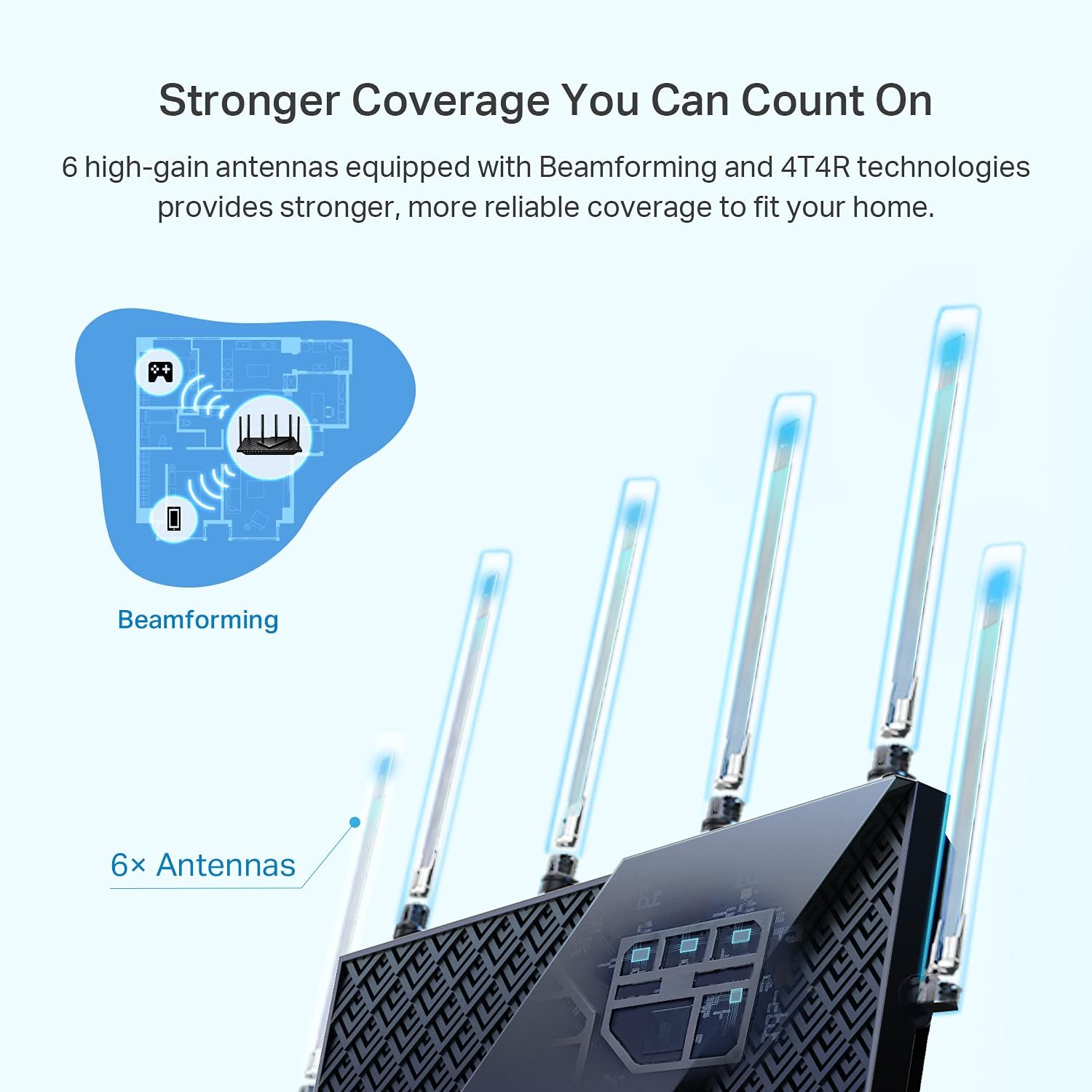 TP-Link AX5400 WiFi 6 Router (Archer AX73)- Dual Band Gigabit Wireless Internet Router for Streaming, Long Range Coverage