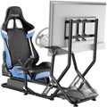 ARES WING Sim Racing Cockpit with Monitor Mount, Wheel Stand with Seat, Simulator Compatible with Fanatec, Thrustmaster, Logitech, Moza Racing Games on PS5, PS4, Xbox and PC