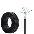 30/6 Gauge Shielded Signal Cable 30ft Teflon Insulated Silicone Rubber Jacket,-60°C to 200°C High Temperature for Air Conditioner, Audio, USB Data & Electronic Equipment(65FT,30AWG-4C)