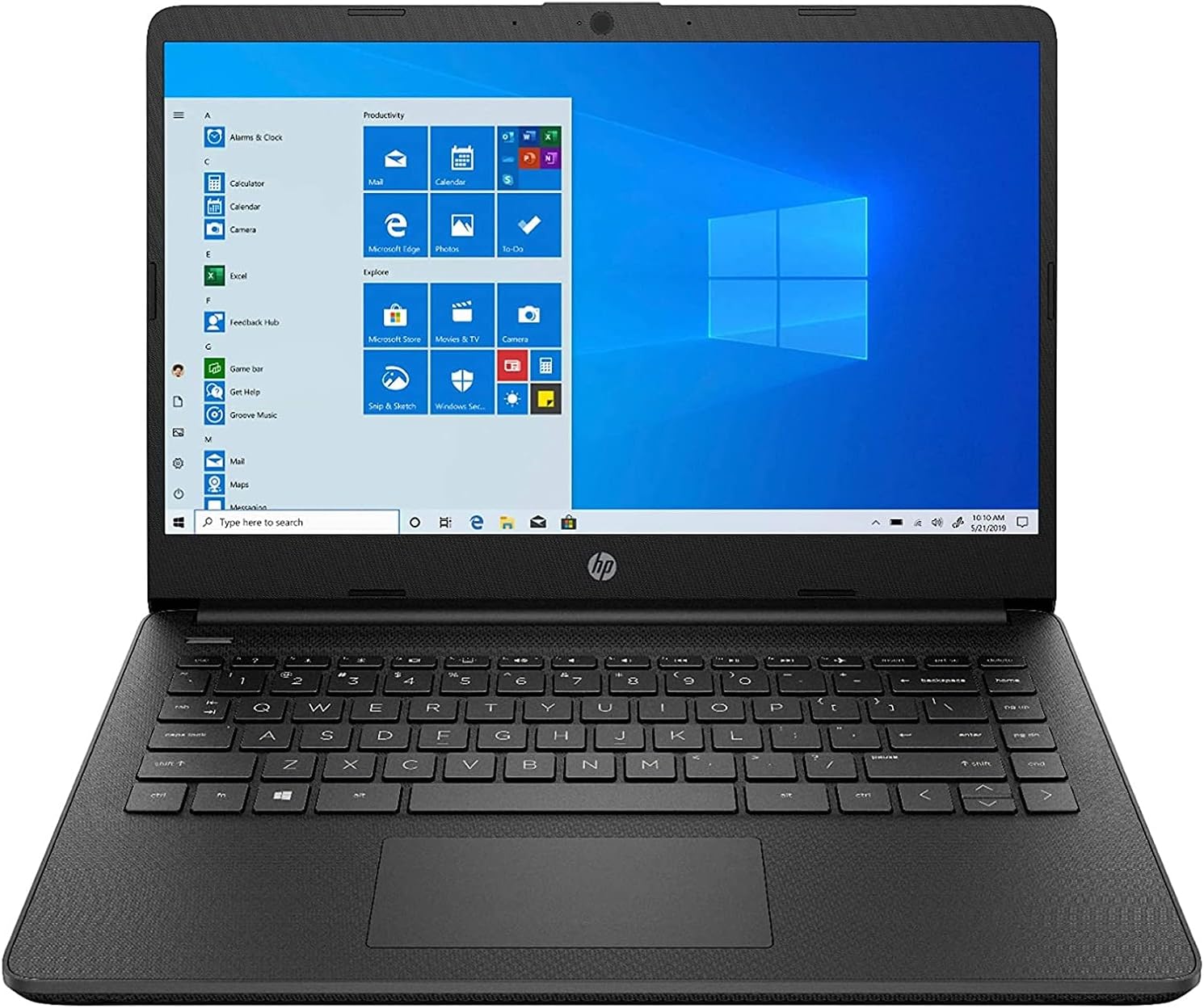 HP 14-FQ AMD Athlon 3050U 4GB 128GB SSD 14-Inch HD Brightview LED Win 10 S Laptop