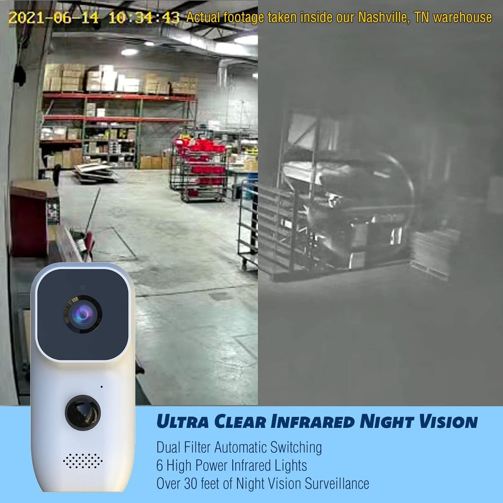KJB Security SG1000BV Xtreme Life Kit with Hidden Bottom View Camera & SG Indoor/Outdoor Battery or Solar Power Camera, 1/2.7' 3.7mm Lens, 1080 CMOS, 1920@1080P Resolution, H.265
