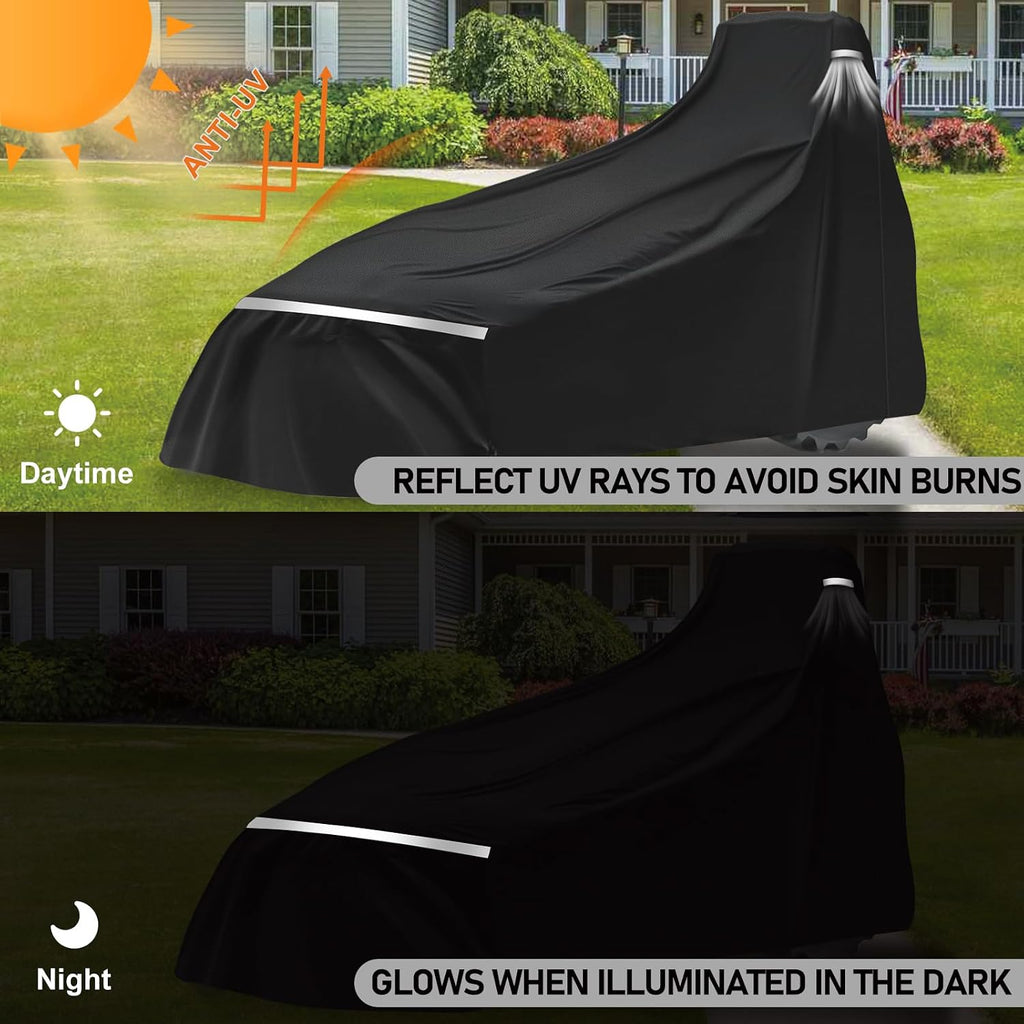 Waterproof Full Tractors Cover Replace for John Deere 1,2,3 Series 1025R 2320 2720 3520, Kubota Without Backhoe, 600D Oxford Cloth Tractors Cover for Snow Rain Dust Protection