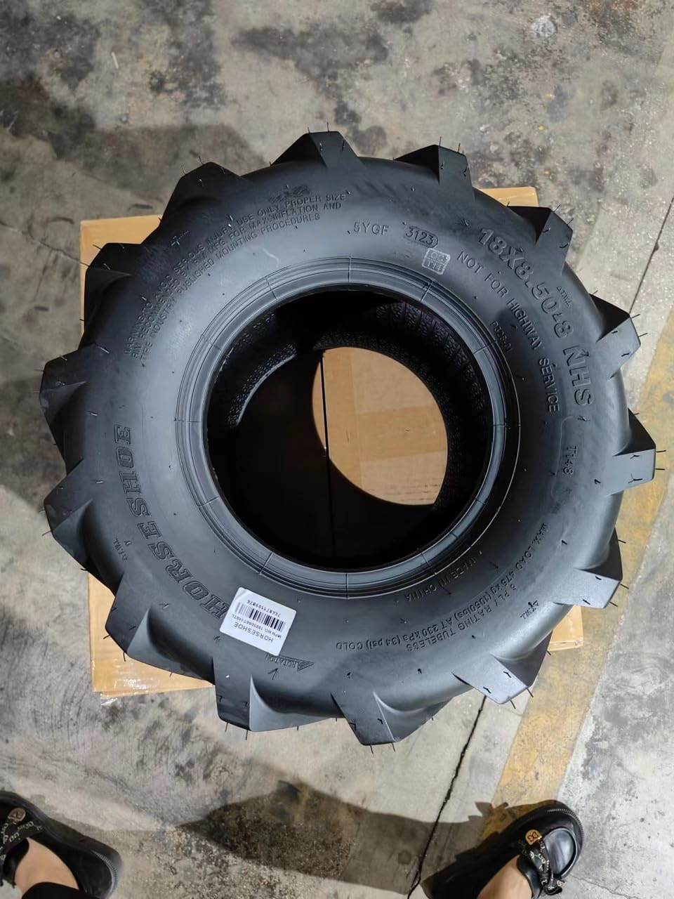 HORSESHOE 2 NEW 18x8.50-8 6Ply | Super Lug Herring Bone | Ditch Witch Trencher AG Farm Tractor Ridding Lawn Mower Tubeless Tires | 18x8.50x8 18x8.5-8 18x8.5x8 T148 188508