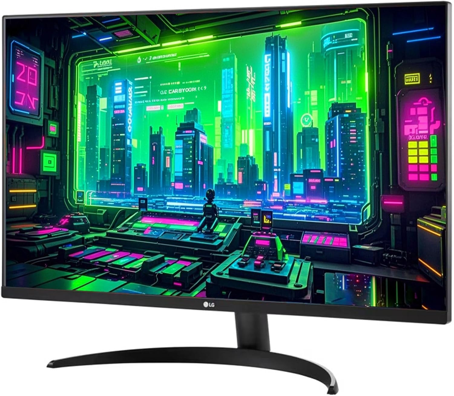LG 32 inch Ultrafine 4K UHD (3840 x 2160) Computer Monitor, HDR10, 90% DCI-P3, Dynamic Action Sync, OnScreen Control, Built-in Speakers, Black Stabilizer, Flicker Safe, Tilt Adjustment