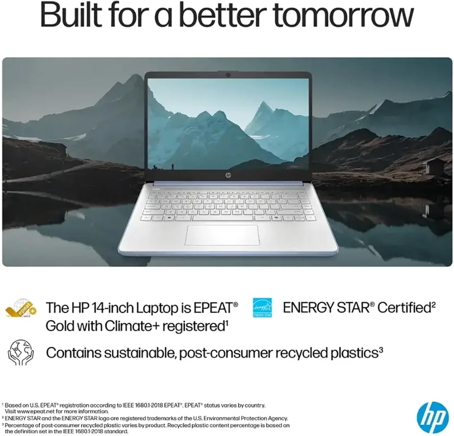 HP Student Business Laptop Computer - Intel Processor N150, 14 inch HD Display, AI-Powered, Lightweight, Windows 11 Pro, Webcam, w/Accessories, 16GB RAM, 256 GB Storage(128GB UFS+128GB MSD), Blue