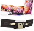 ROYY Laptop Screen Extender Double Monitor - 15.6' Detachable Portable Computer Monitor, FHD 1080P IPS 235 Degrees Rotation Extra Screen Compatible with Mac Wins Dex Chrome Fits 13-17' Laptop
