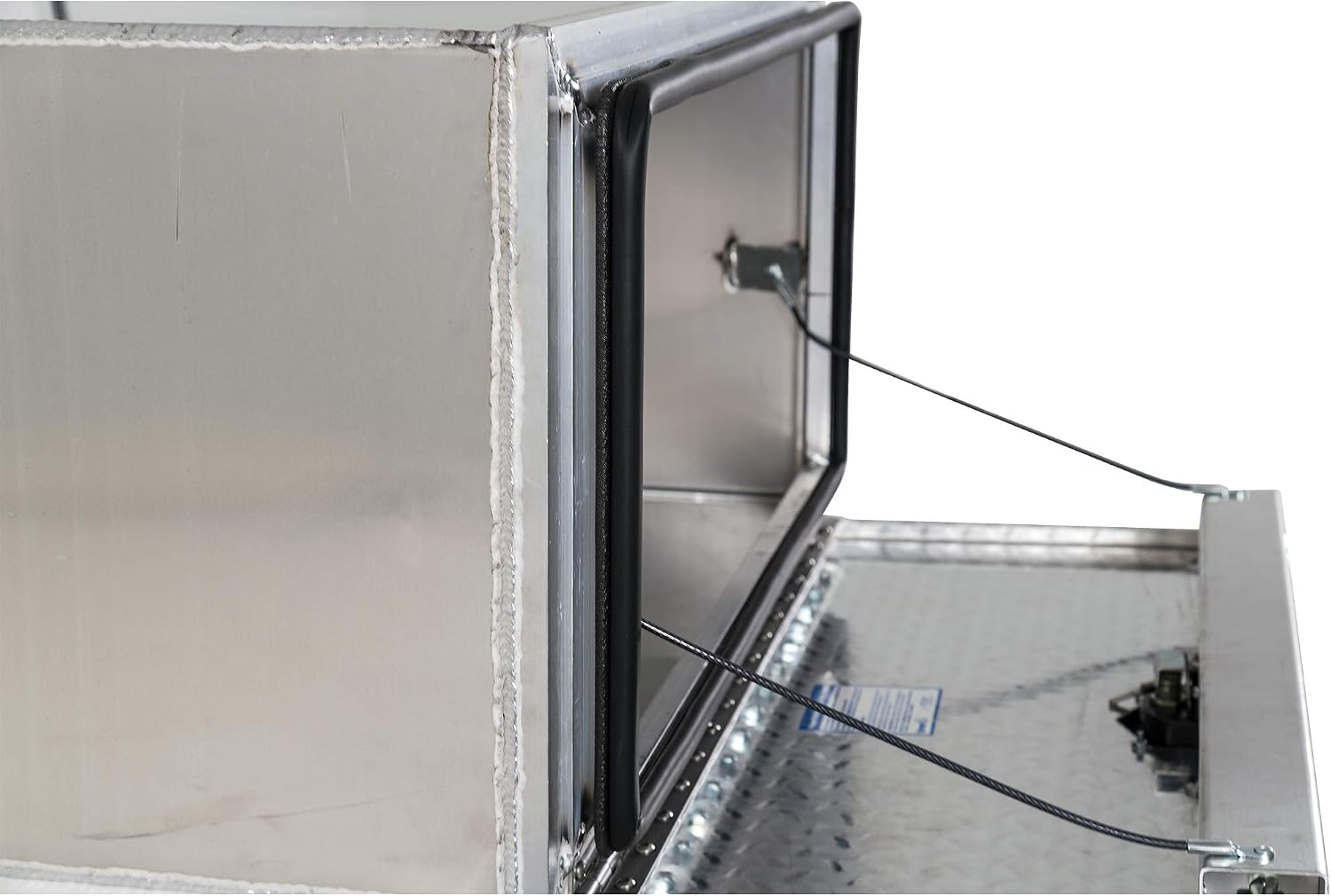 Buyers Products 1706503 Silver Pro Series Aluminum Underbody Truck Box with Diamond Tread Door, 18x18x30 Inches, Durable Vehicle Tool Box for Storage and Organization