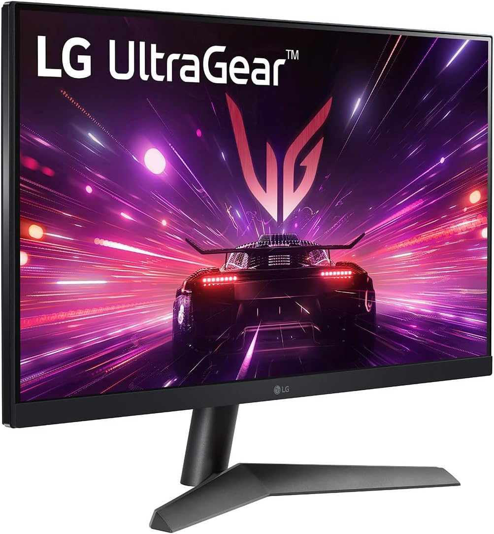 LG Ultragear 24GS60F-B.AEUQ PC Gaming Monitor 24 - IPS Panel FHD Resolution (1920 x 1080), 1ms GtG, HDR 10, sRGB99%, AMD FreeSync, Compatible with NVIDIA G-Sync, Tiltable, DisplayPort 1.4, HDMI 2.0