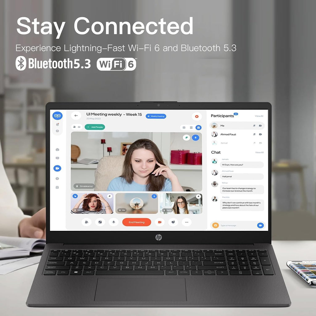 HP 15.6' Laptop 2025 Student Business Slim Computer - Copilot AI, Intel i3 1315U(up to 4.5GHz), 16GB RAM, 512GB SSD, Wi-Fi 6, HDMI, USB-C, w/Redragon Accessory, Windows 11 Pro, for Home or Work