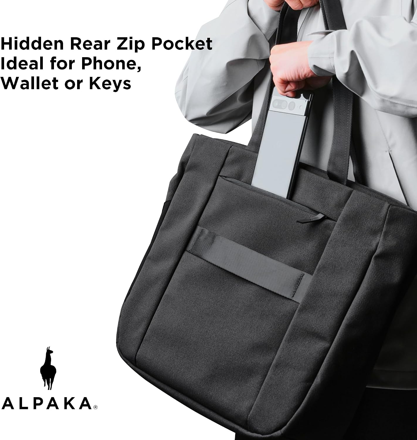 ALPAKA Bravo Tote Bag 14 L, Weatherproof 16 Inch Laptop Briefcase for Men & Women, Travel Tote with Adjustable Shoulder Strap
