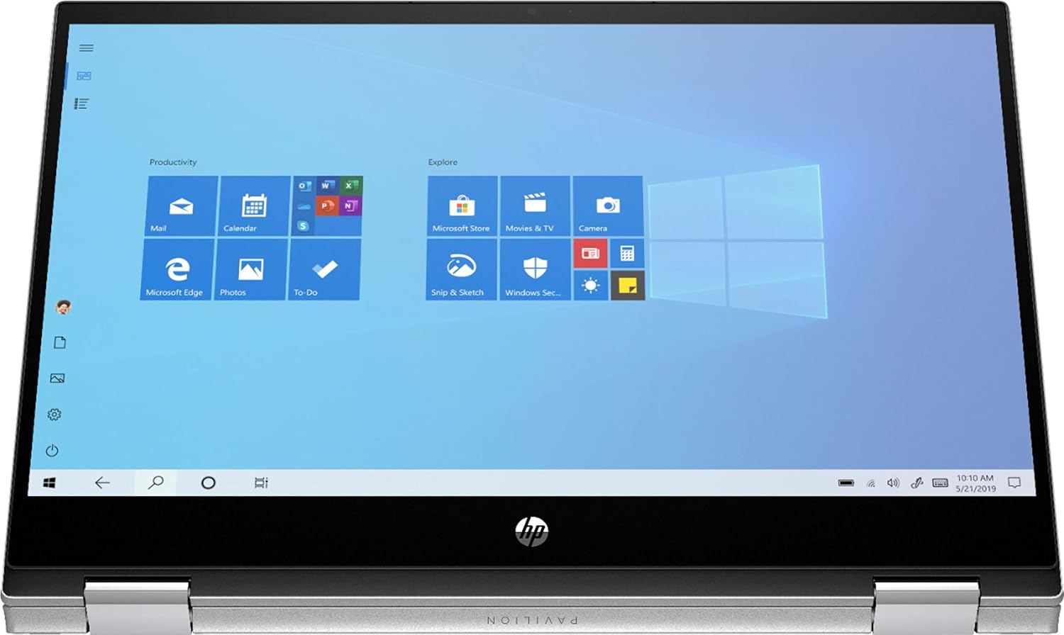 HP - Pavilion x360 2-in-1 14' Touch-Screen Laptop - Intel Core i3-8GB Memory - 128GB SSD - Natural Silver - 14m-dw1013dx