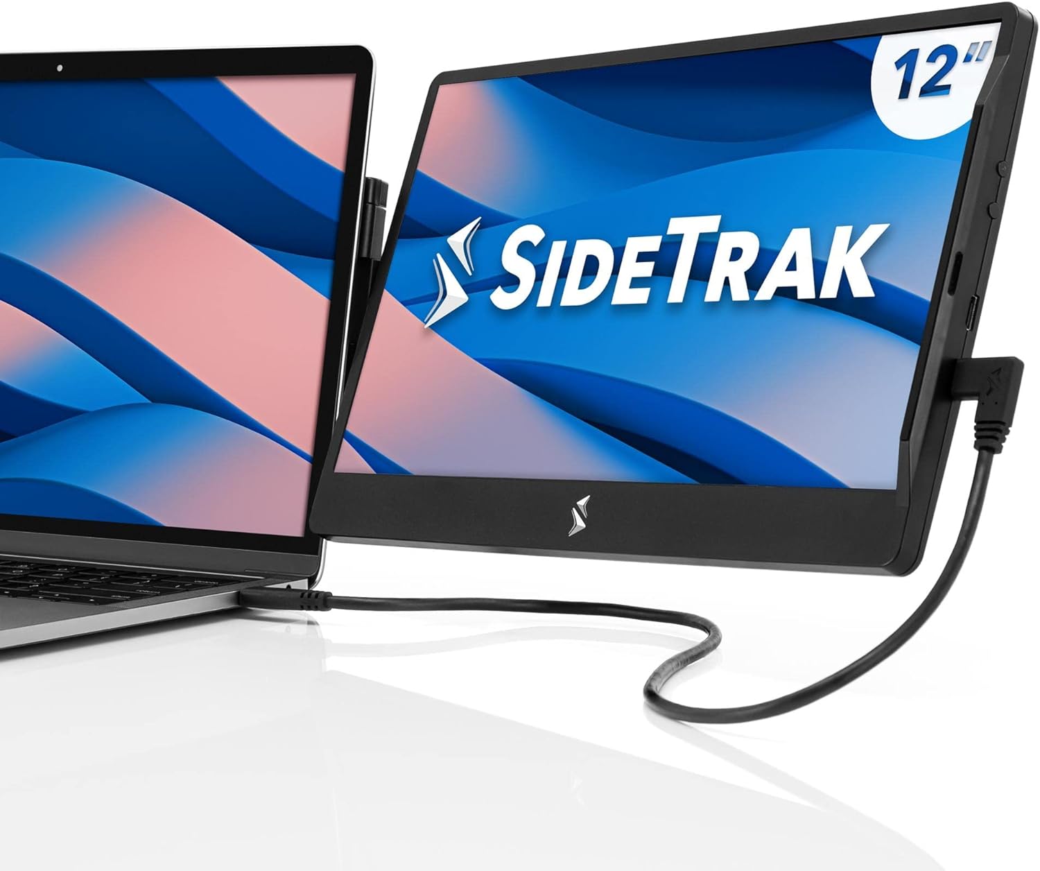 SideTrak Swivel 12.5' Portable Monitor for Laptop, Patented Swivel Hinge, Laptop Screen Extender | FHD Dual Screen w/Kickstand, USB or HDMI, Mac, PC, Chromebook Compatible (Single Monitor)