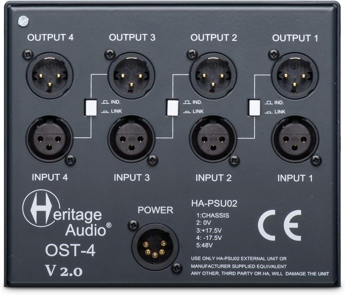 Heritage Audio HAOST4v2 4-slot 500 Series Chassis