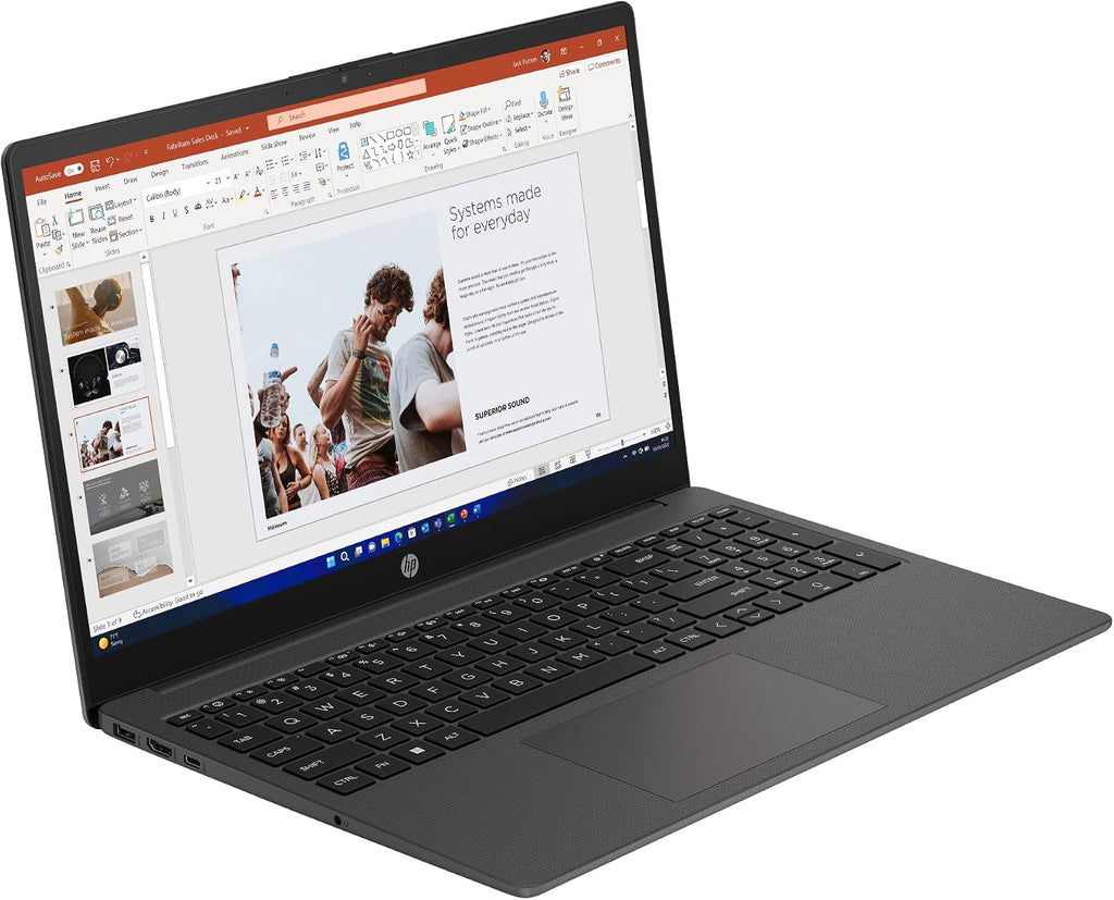 HP 255R Business Laptop 15.6' LCD FHD Display (AMD Ryzen 7 7735U, 16GB DDR5, 512GB PCIe SSD, AMD Radeon, Bluetooth 5.3, WiFi 6, Webcam, HDMI, Win 11 Pro) w/Dockztorm USB Port Expander
