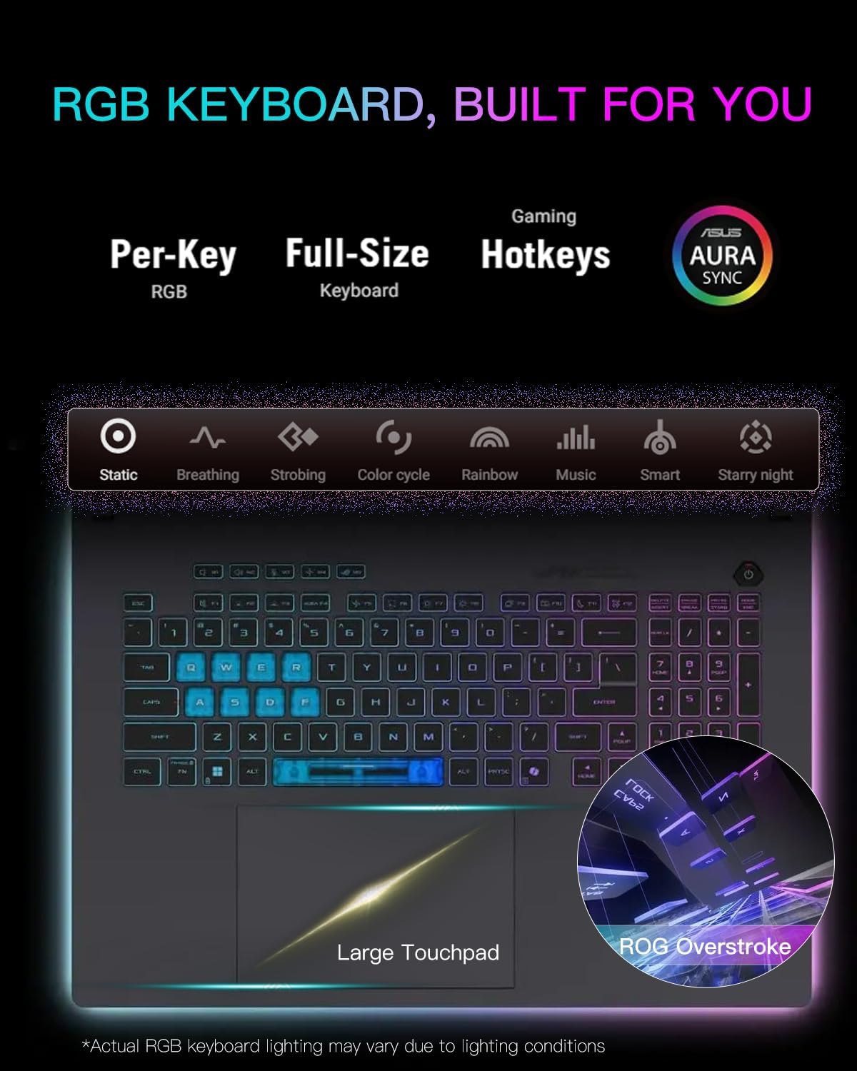ASUS ROG Strix G18 (2025) Gaming Laptop - NVIDIA GeForce RTX 5080, Intel Ultra 9 275HX, 18' 2.5K 240Hz Display, 64GB DDR5 RAM 2TB SSD, Wi-Fi7, Windows 11 Pro, Office Lifetime & Accessories