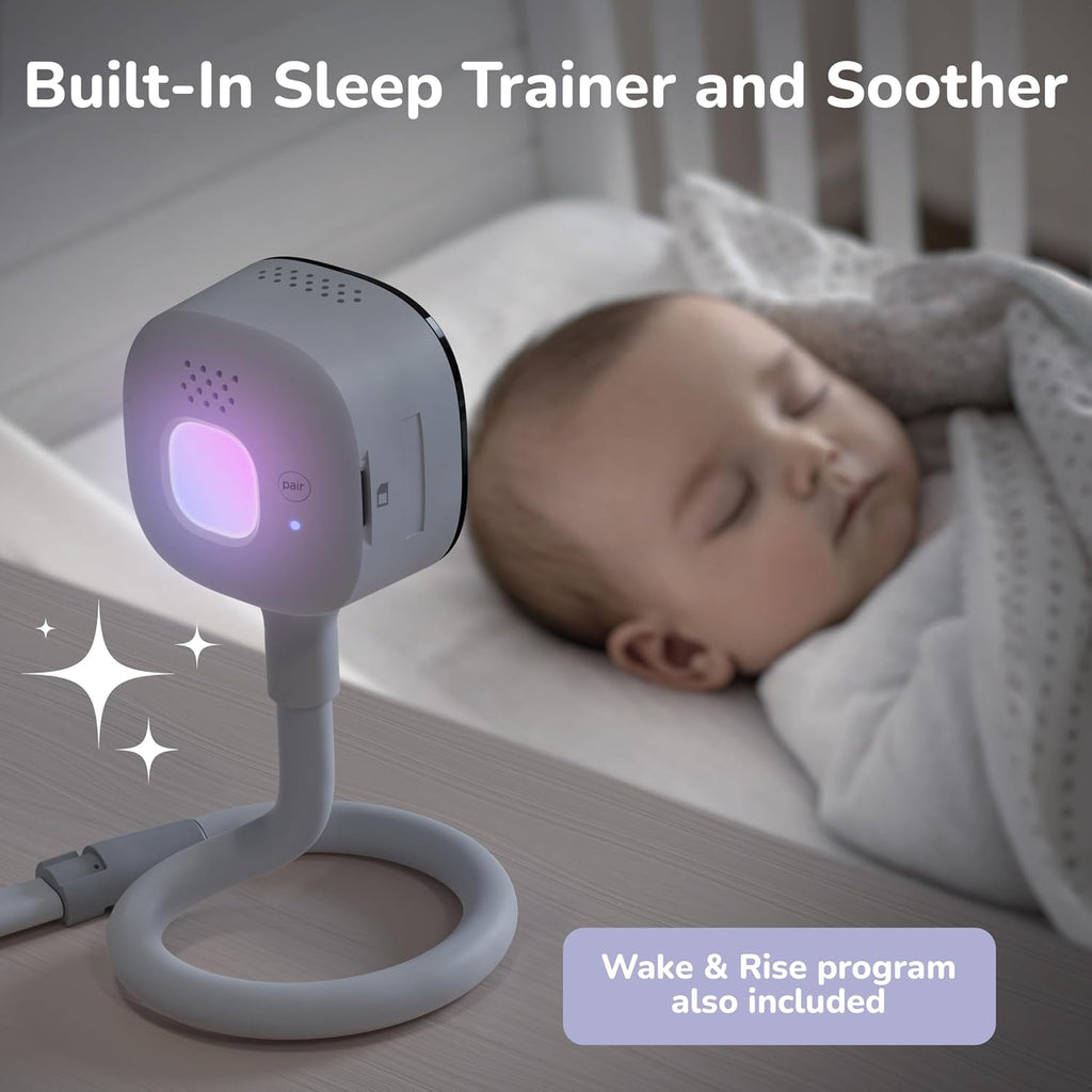 HUBBLE CONNECTED GoBaby AI Wireless Portable Pro — 2K Ultra Clear HD Baby Monitor w/AI Rollover Detection, True Cry Alerts, Sleep Analytics — w/Camera, HD Parent Unit, Portable Battery, Wall Mount