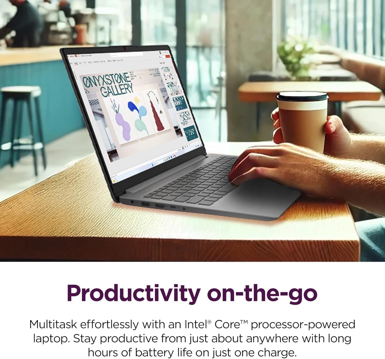 Lenovo IdeaPad 1i Laptop with Office 365 Home and Business • 12GB RAM • 512GB SSD • Intel Core • 14 Anti-Glare Screen • WiFi-6 • Windows 11 no Mouse