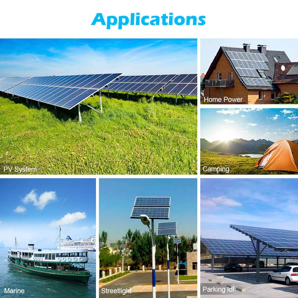 SUNGOLDPOWER UL61730 450W Solar Panel 2PCS,Monocrystalline,Class A Cell,Rigid,High Efficiency,Charging 12V/24V/48V Solar System,for Rooftop,Farm,On and Off Grid,CEC Listed(Total 900W)
