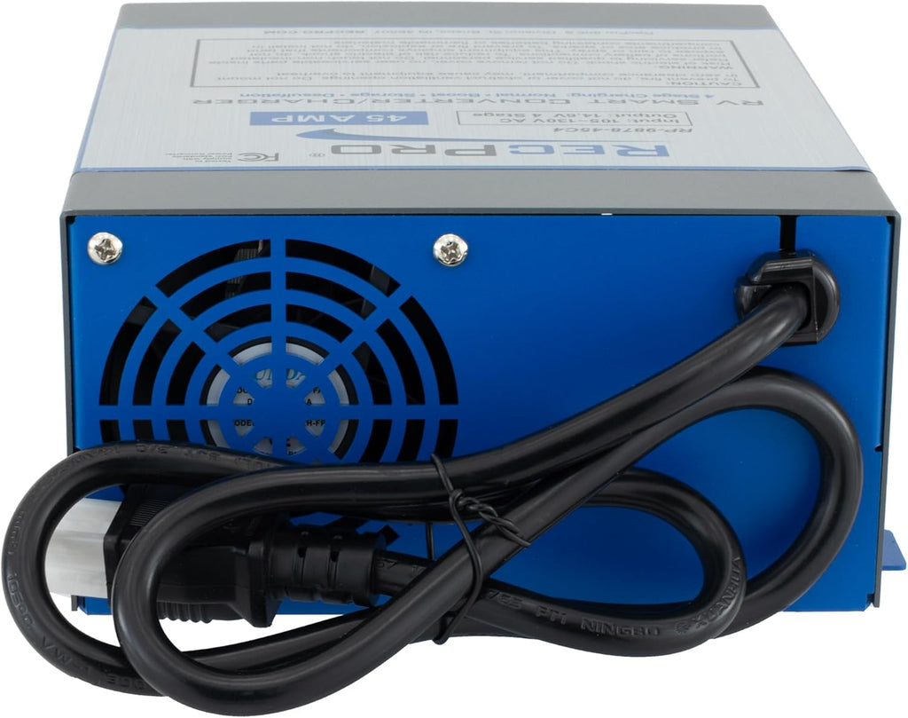 RecPro RV Converter 125 Amp | RV Power Converter & Battery Charger | 4 Stage Smart Charging | 120VAC to 12VDC | 13V to 16.5V Operating Range