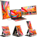 Laptop Extender 15.6-inch, 1080P FHD Portable Monitor with 120% sRGB, 235Rotation Detachable Screen, Plug & Play, Triple Screen Laptop Monitor Extender Compatible with Windows, Mac, Chrome