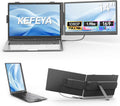 KEFEYA Laptop Screen Extender, 14' FHD 1080P IPS Dual Laptop Monitor Extender, Portable Monitor Plug & Play USB-C/HDMI/USB-A for 13'-17' Laptops, Work with Windows/MacBook/Switch/PS5