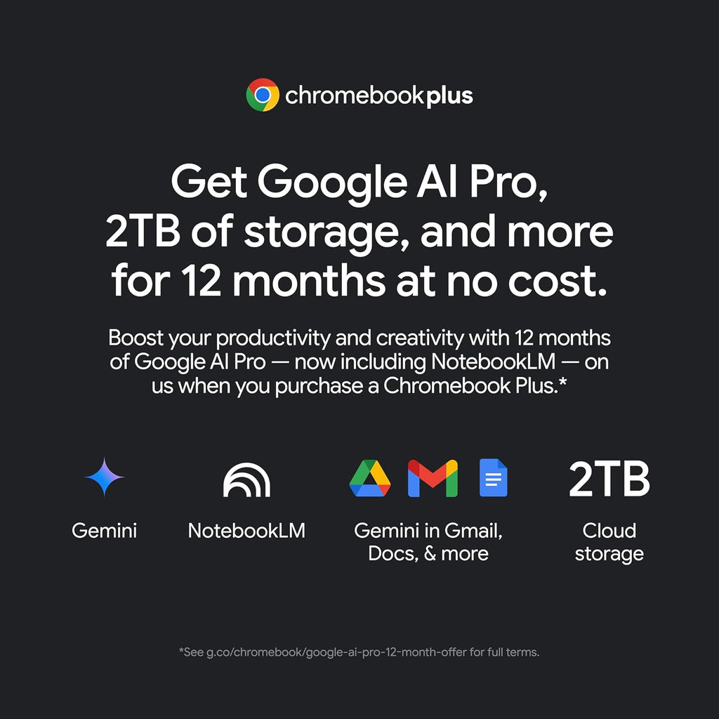 acer Chromebook Plus 515 Laptop with Google AI – 15.6' Full HD 1920 x 1080 IPS Touch Display | Intel Core i3-1305U | 8GB LPDDR5X | 256GB SSD | Wi-Fi 6E | FHD Camera | Chrome OS | CB515-2HT-33M4