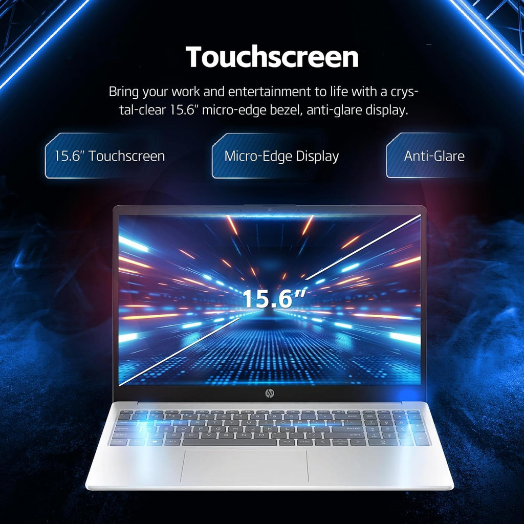 HP 2025 Pavilion 15.6' FHD Touchscreen Laptop Computer, 10-Core Intel i5-1334U, 32GB RAM, 1TB Storage (512GB SSD + 512GB External), Wi-Fi 6, Long Battery Life, Windows 11 with Microsoft Office