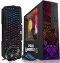 TechMagnet RGB Desktop Computer PC - Intel Core i5, 16GB ARGB RAM, 512GB SSD, GT-1030 Graphics with RGB Keyboard with AI-Enabled Copilot Key, Mouse and RGB Headphone Windows 11 (Renewed)