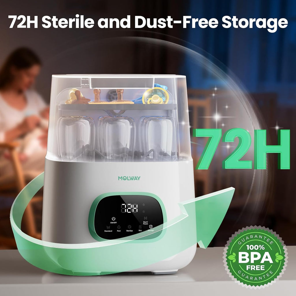 Upgraded Bottle Washer Pro, All-in-One Baby Bottle Washer and Sterilizer & Dryer, Cleaning Machine for Bottles, Pump Parts & Baby Essentials, Replaces Hand Washing, Mothers Day Gifts for Women