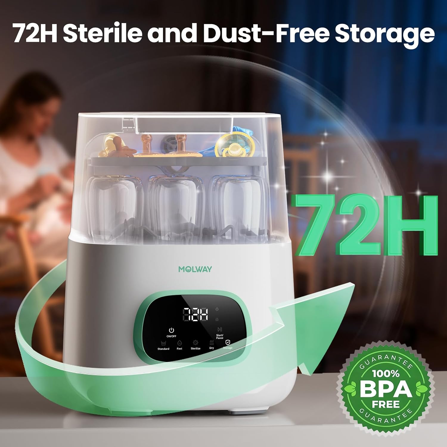 Upgraded Bottle Washer Pro, All-in-One Baby Bottle Washer and Sterilizer & Dryer, Cleaning Machine for Bottles, Pump Parts & Baby Essentials, Replaces Hand Washing, Mothers Day Gifts for Women