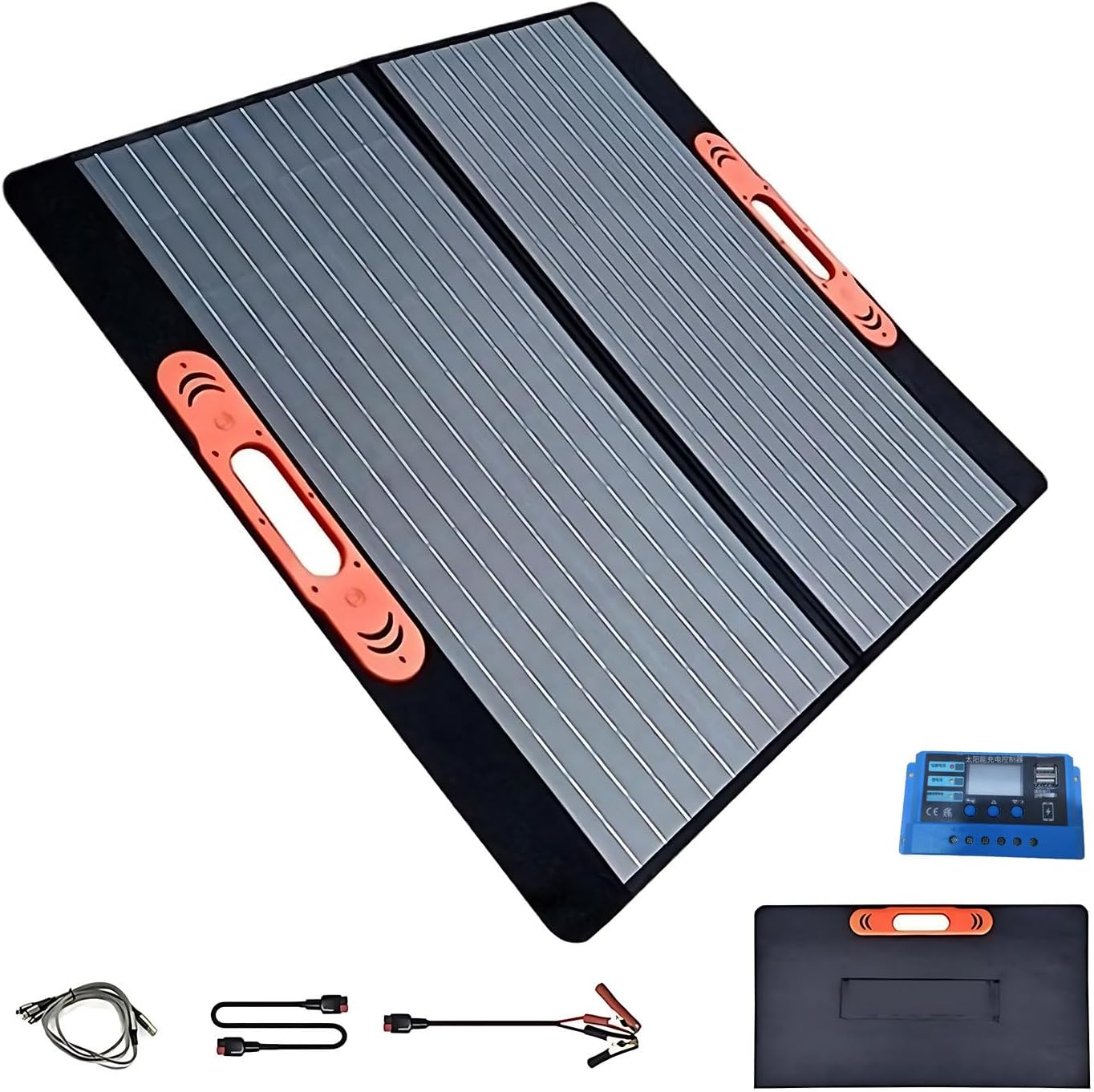 200W Solar Panel for Power Station Generator, 18V Portable Foldable Solar Cell Solar Charger, Solar Charger Charger for Outdoor Camping RV Hiking 100W