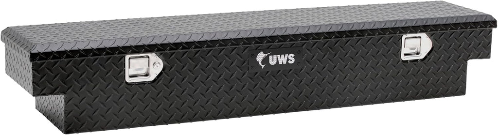 UWS EC10893 59-Inch Matte Black Heavy-Wall Aluminum UTV Tool Box, RigidCore Lid