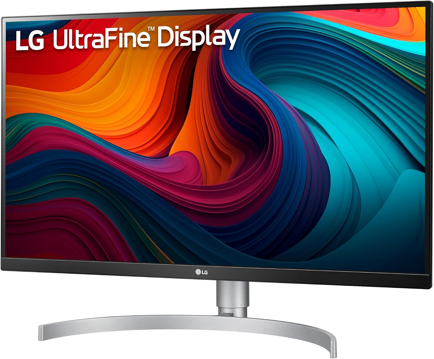 LG 27UN850-W Ultrafine Computer Monitor 27-Inch UHD 4K UHD 2160p IPS with VESA DisplayHDR 400 AMD FreeSync and USB-C - White/Silver