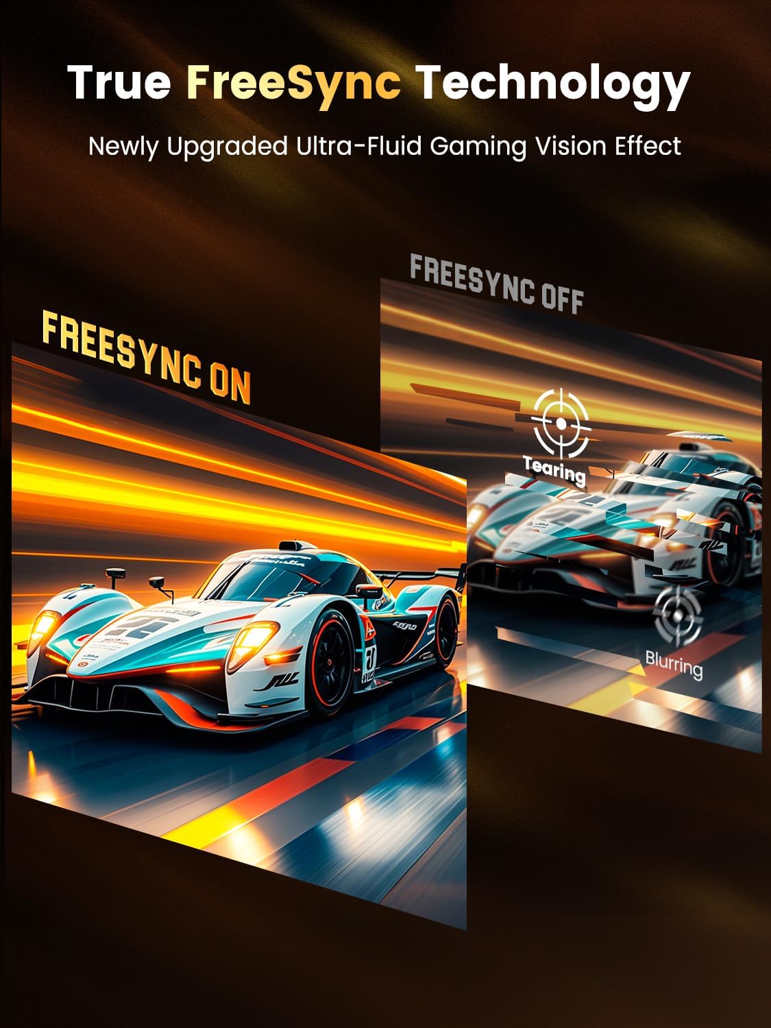 UPERFECT QLED Portable Gaming Monitor 500Hz 24.5'' Monitor, FreeSync 0.1ms, 125%sRGB 2000:1 600Nits, Built-in Stand, Speaker and VESA Mountable DP1.4 USB C HDMI Second Screen for Laptop, Game Console